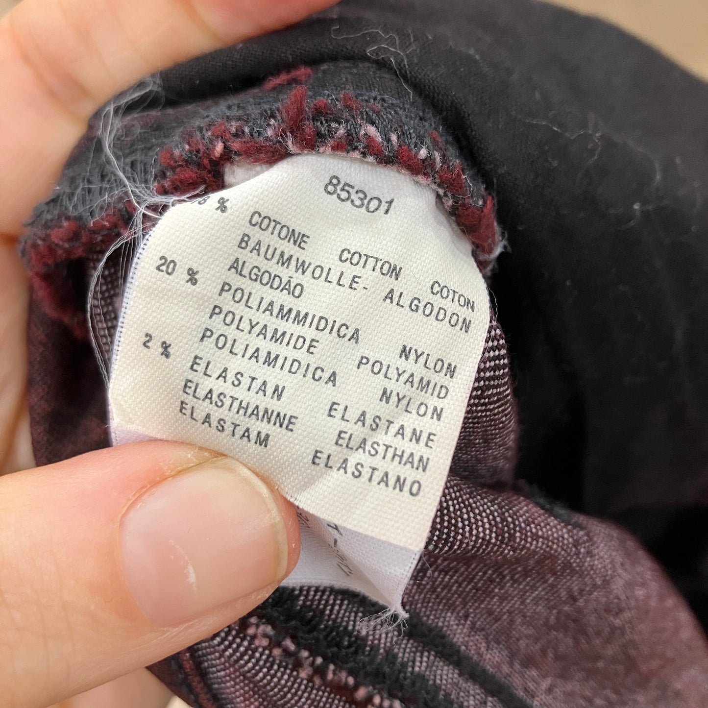 marina rinaldi '00s jeans burgundy washed