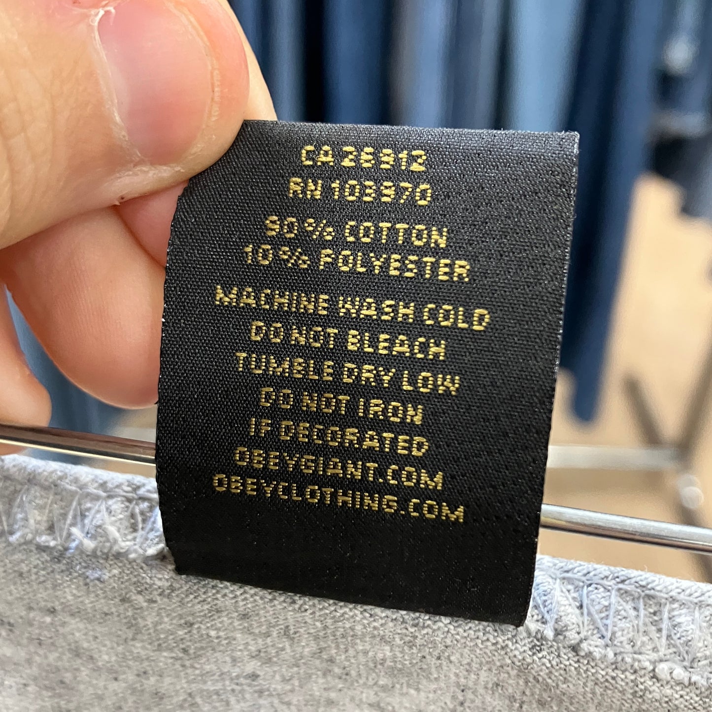 obey '10s canotta grigia Andre the Giant