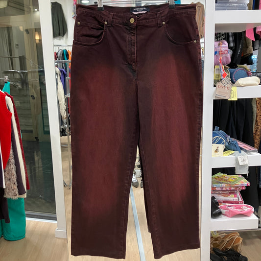 marina rinaldi '00s jeans burgundy washed