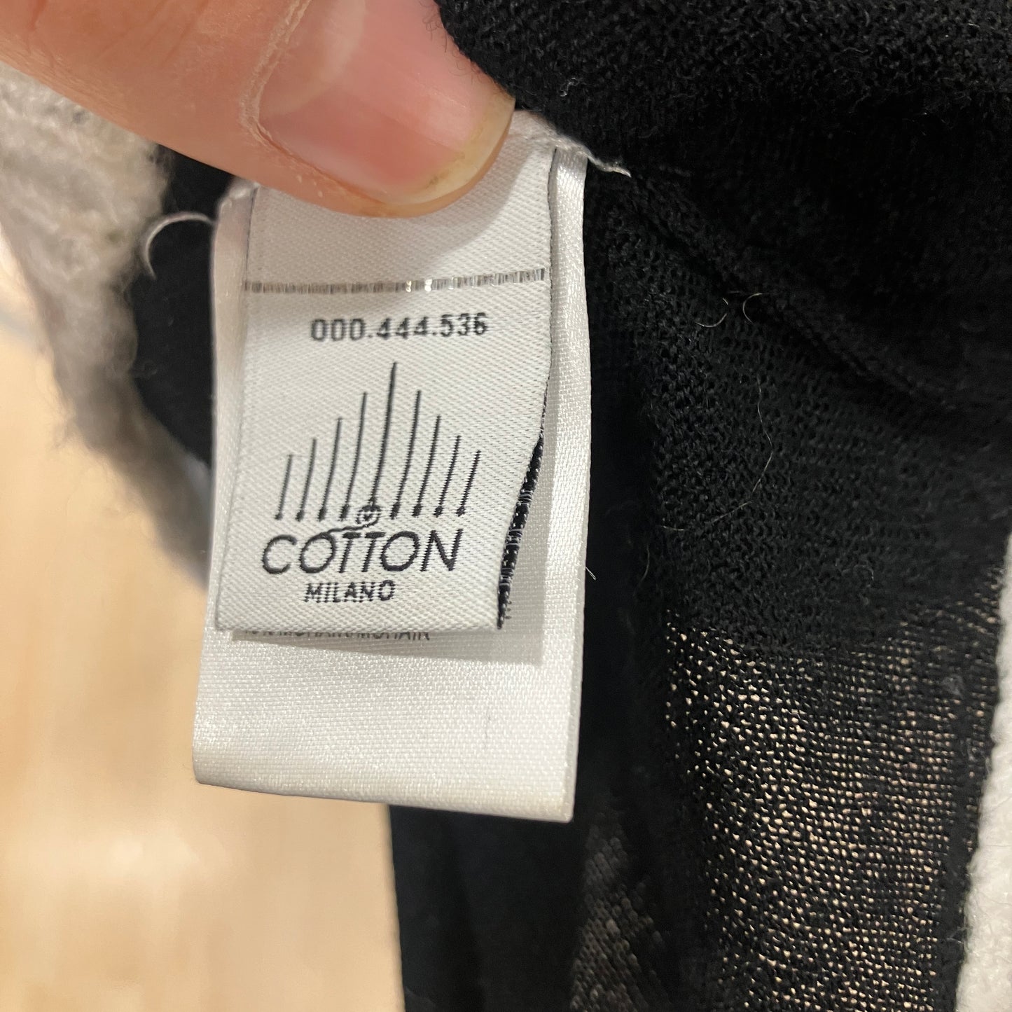 nenette '00s maglione in lana nero e bianco a collo alto
