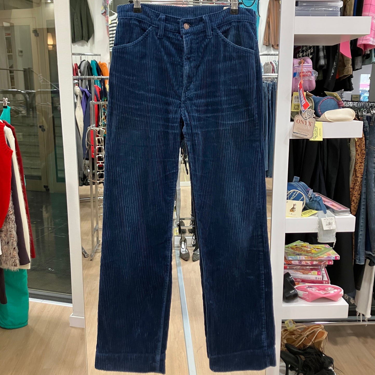 levis '90s pantaloni in velluto a coste blu navy