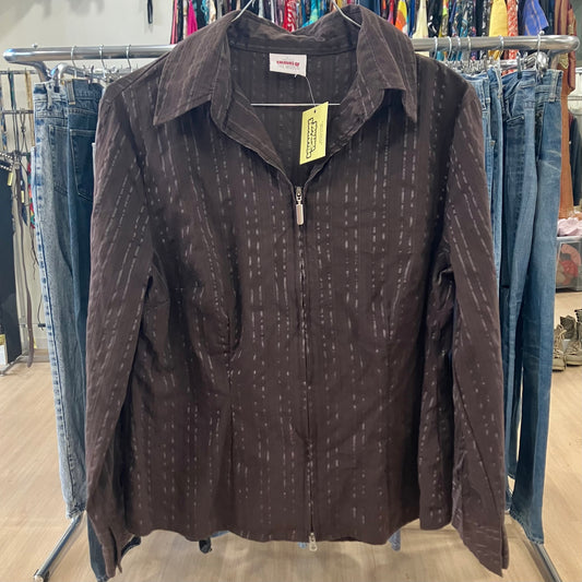 colours of the world brown striped shirt