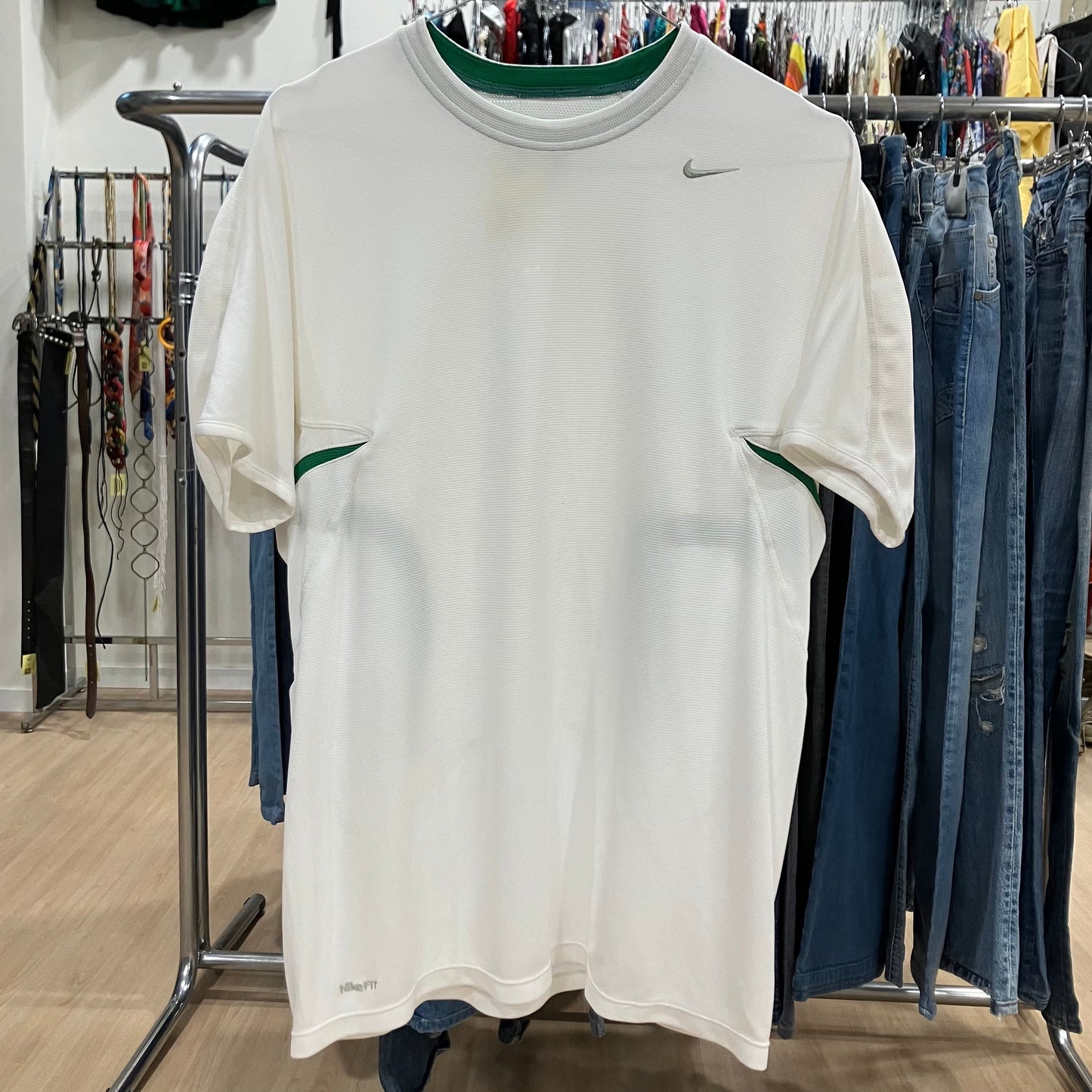 nike dry fit white tshirt