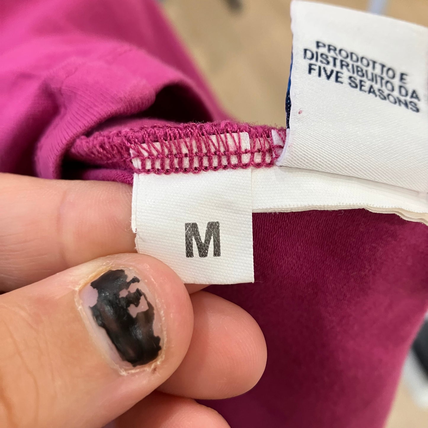 baci&abbracci fuchsia purple tank top with silver logo