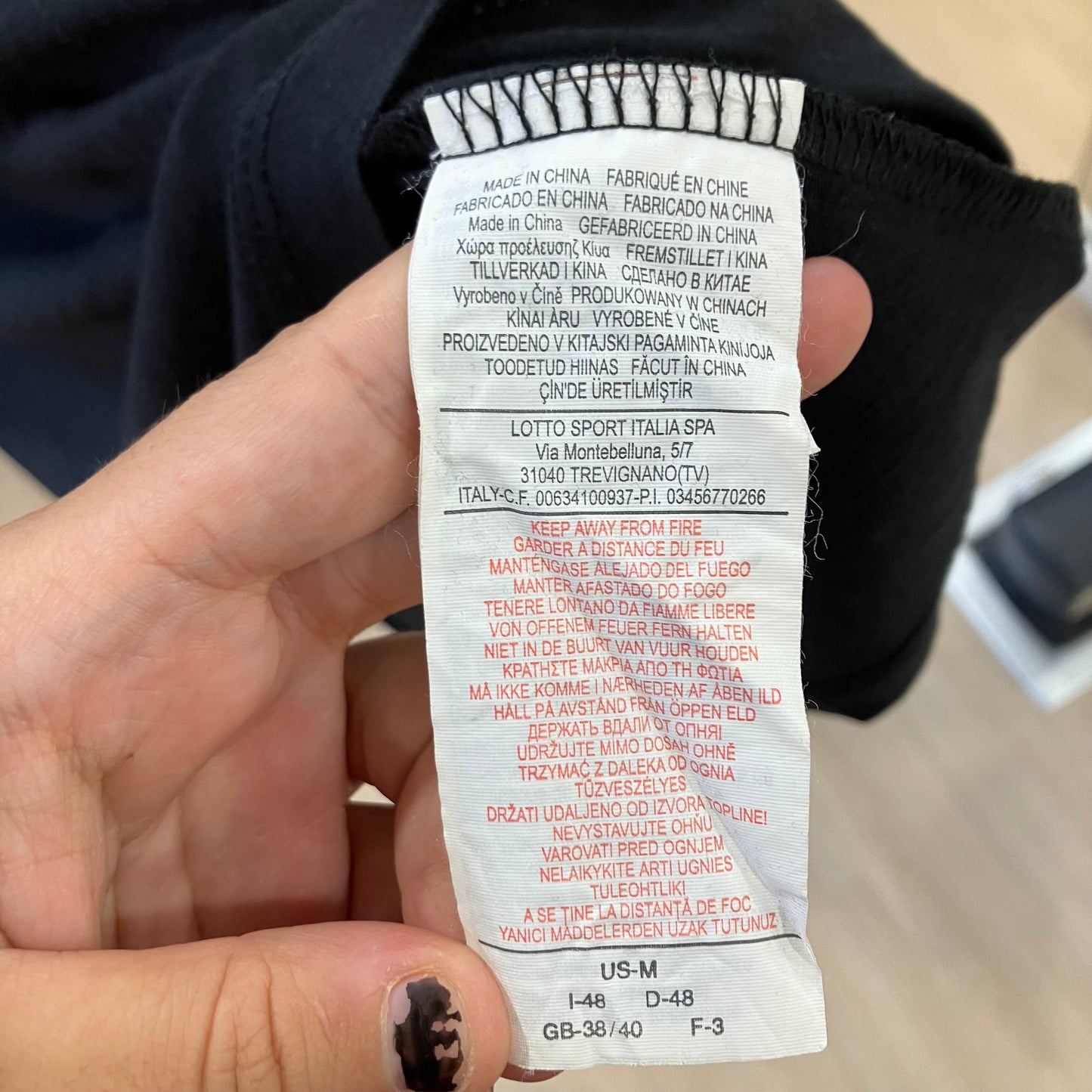 lotto black white tank top with silver logo