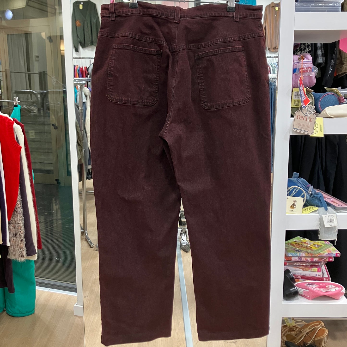 marina rinaldi '00s jeans burgundy washed