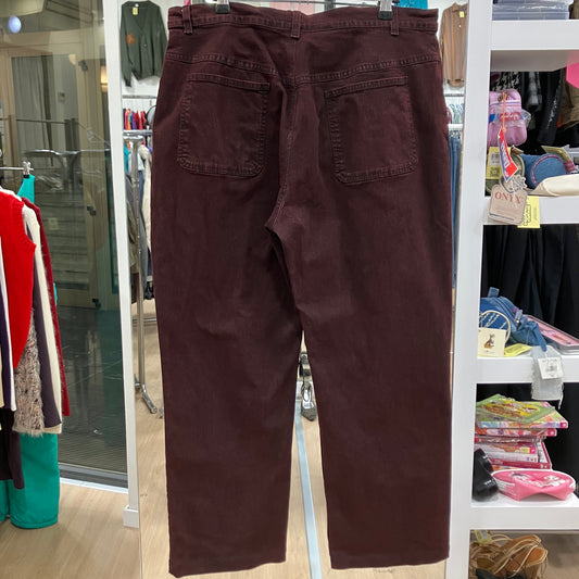 marina rinaldi '00s jeans burgundy washed