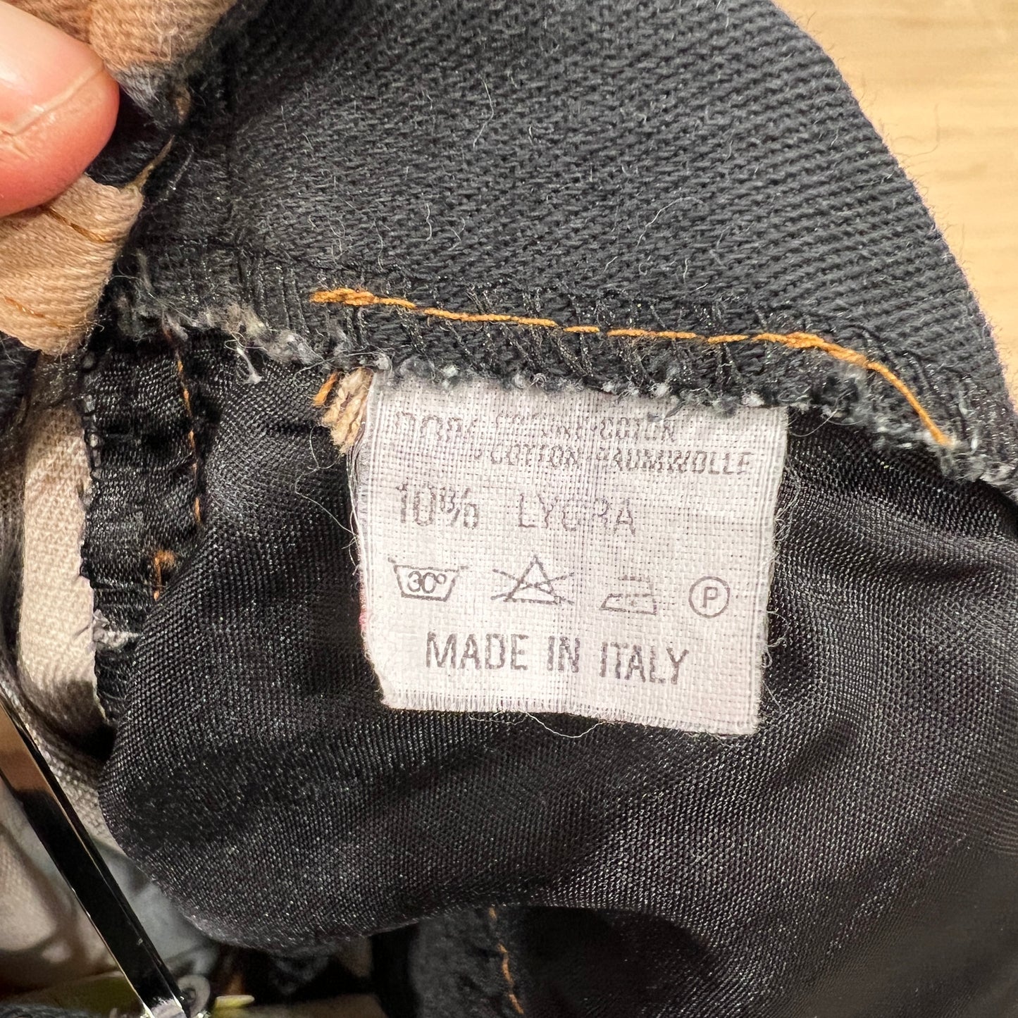 axon 00s tiger print black tan flared pants with gold glitter