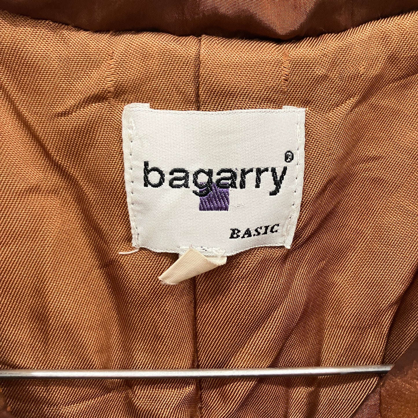 bagarry '00s gilet imbottito marrone con balze