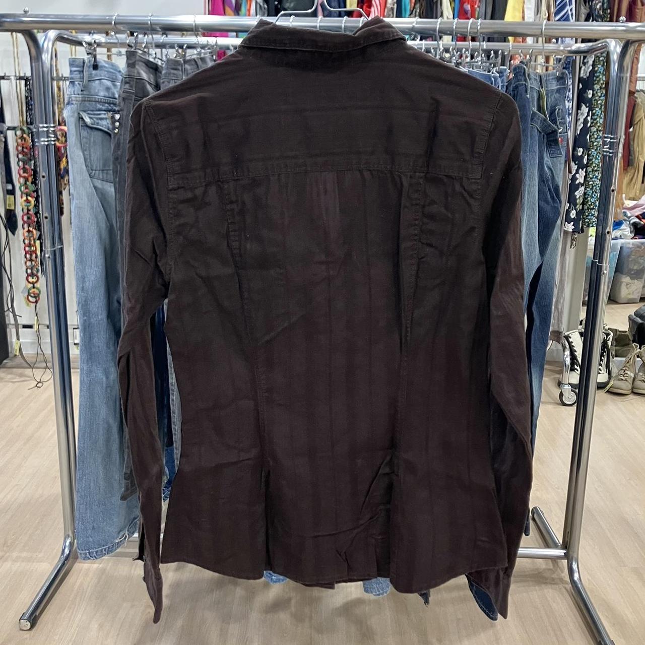 Jacob Connexion dark brown button-up shirt