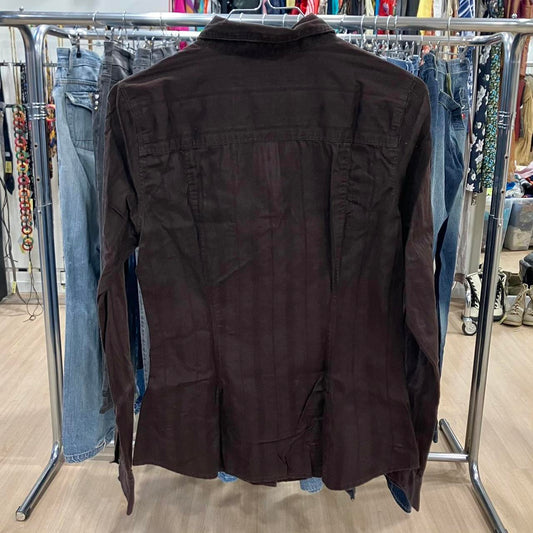 Jacob Connexion dark brown button-up shirt